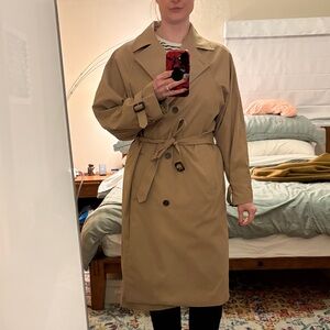 Women's Tan Trench Coat Uniqlo Size XL